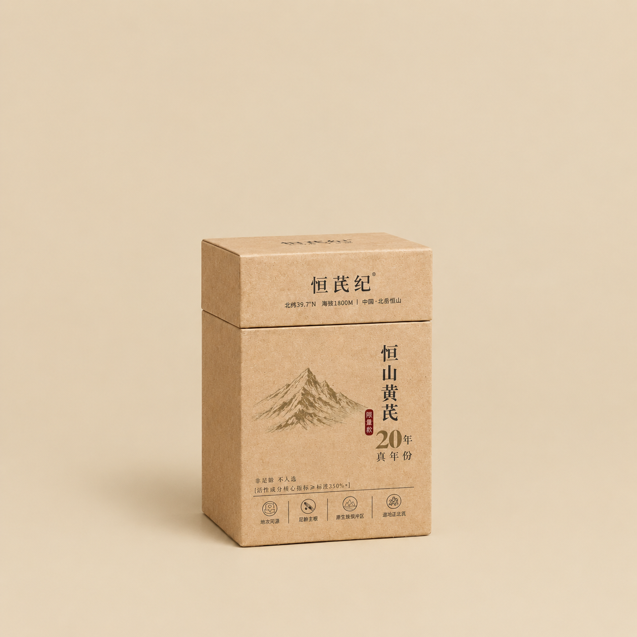 恒芪纪20·道成 20年以上恒山仿野生黄芪礼盒